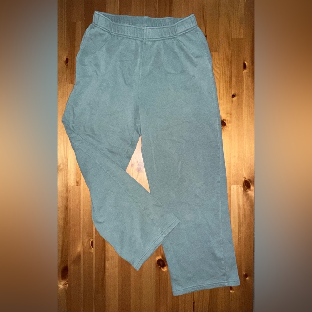teal wide leg lounge pants